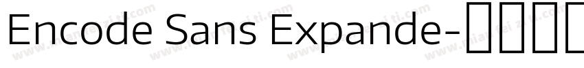 Encode Sans Expande字体转换
